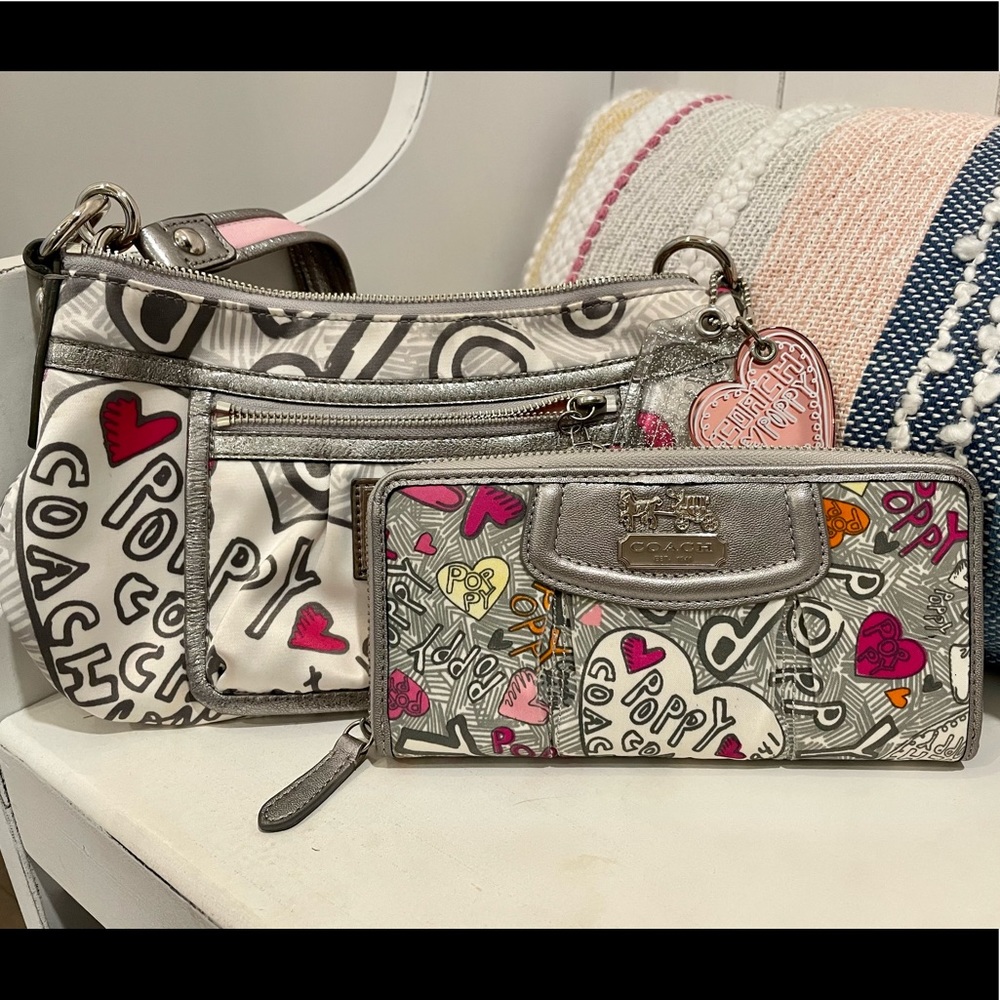 Coach Poppy purse and wallet